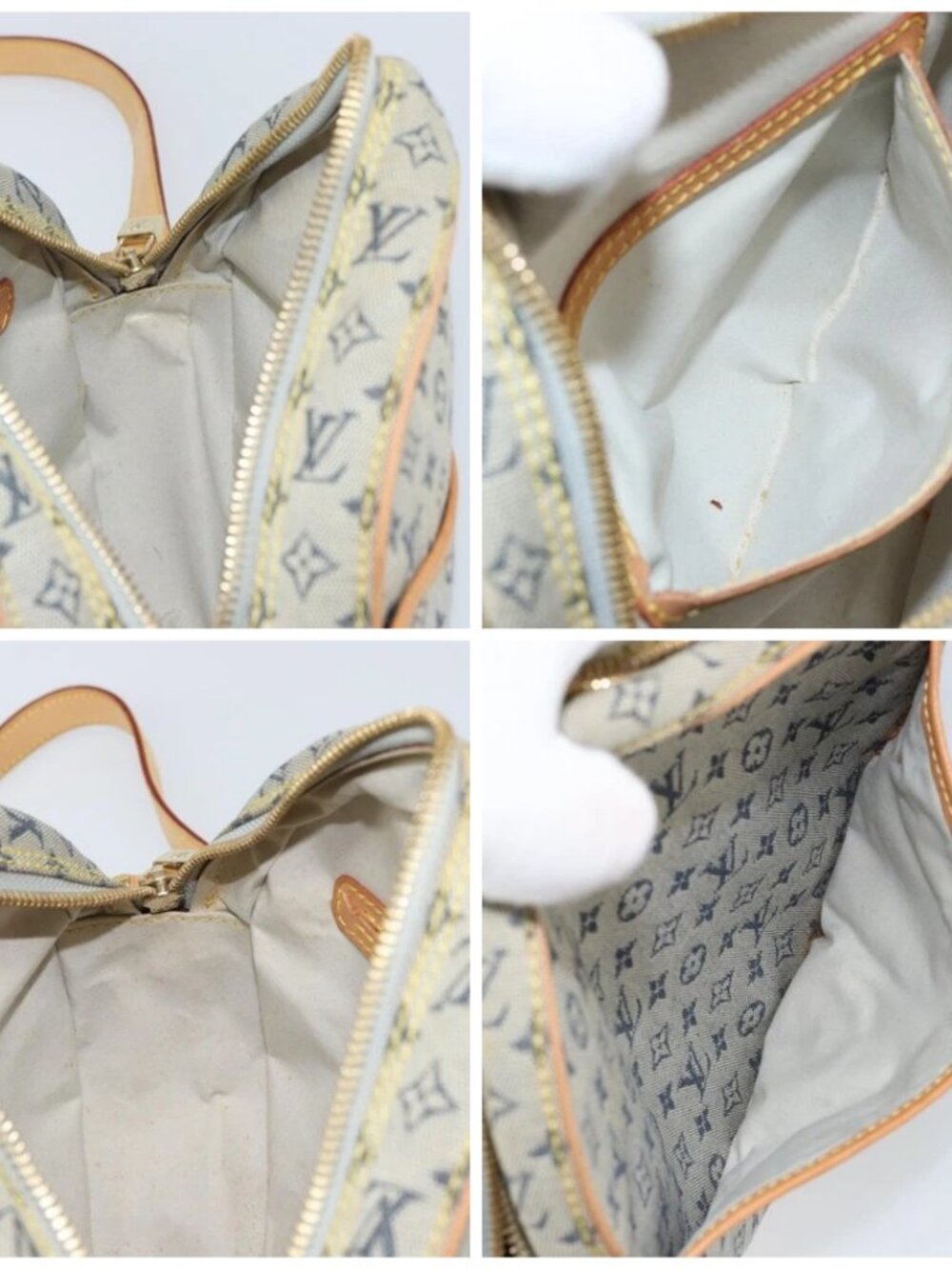 LOUIS VUITTON Monogram Mini Jeanne GM Shoulder Bag Blue M92000 LV Auth BA9672 - Picture 15 of 16